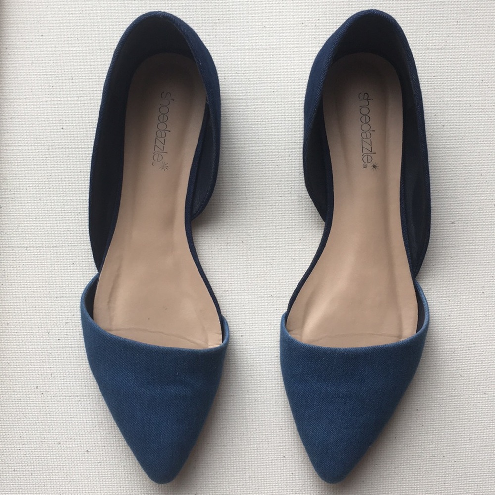 Denim flats